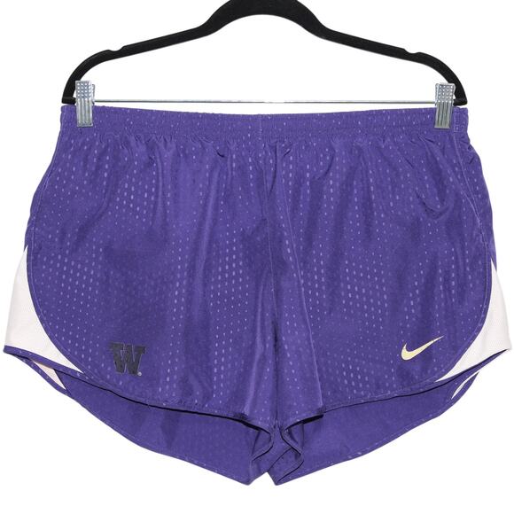 Nike Dri-Fit University of Washington Active Shorts Size XL Purple and White - Picture 2 of 4